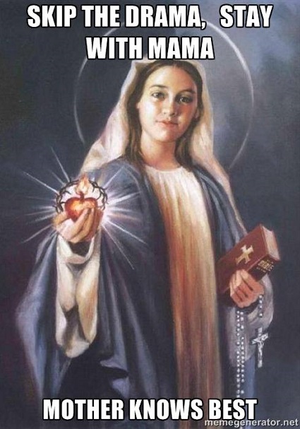 Spiritual Mother The Blessed Virgin Mary is the spiritual mother of all who leads everyone to Jesus Christ.